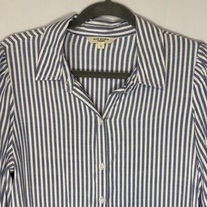 Max Studio women’s  Blue and White Striped dress maxi